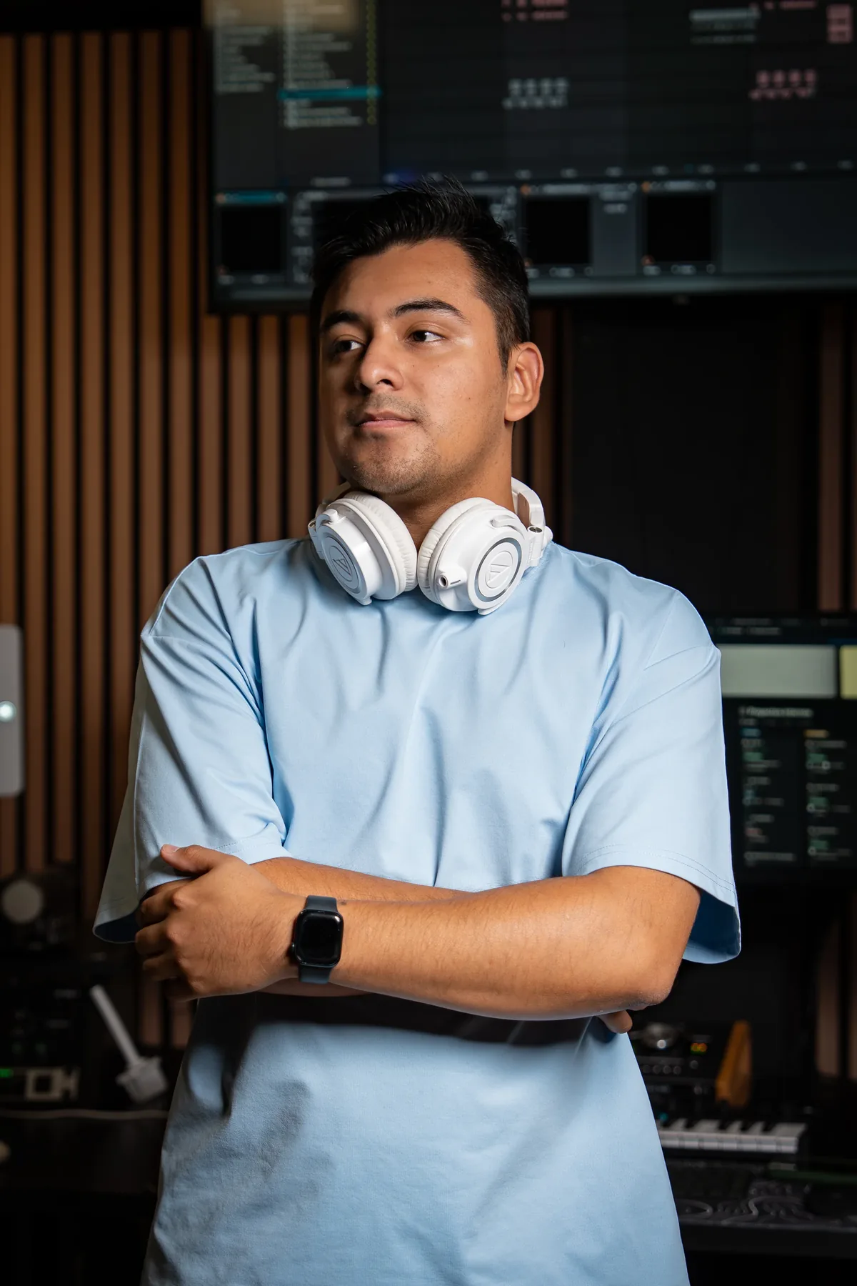 Retrato de TD, productor musical