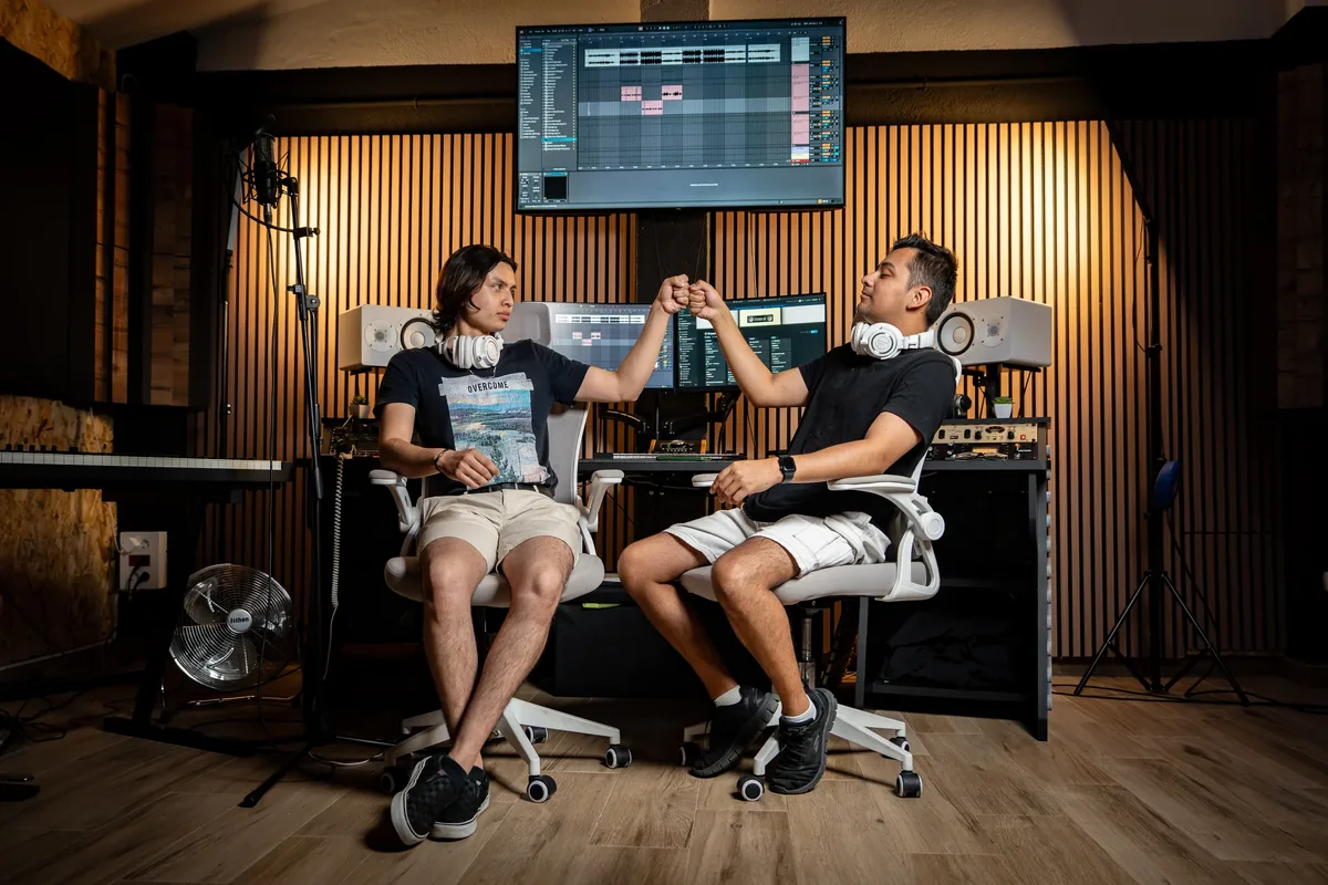 Sesión de trabajo en el estudio